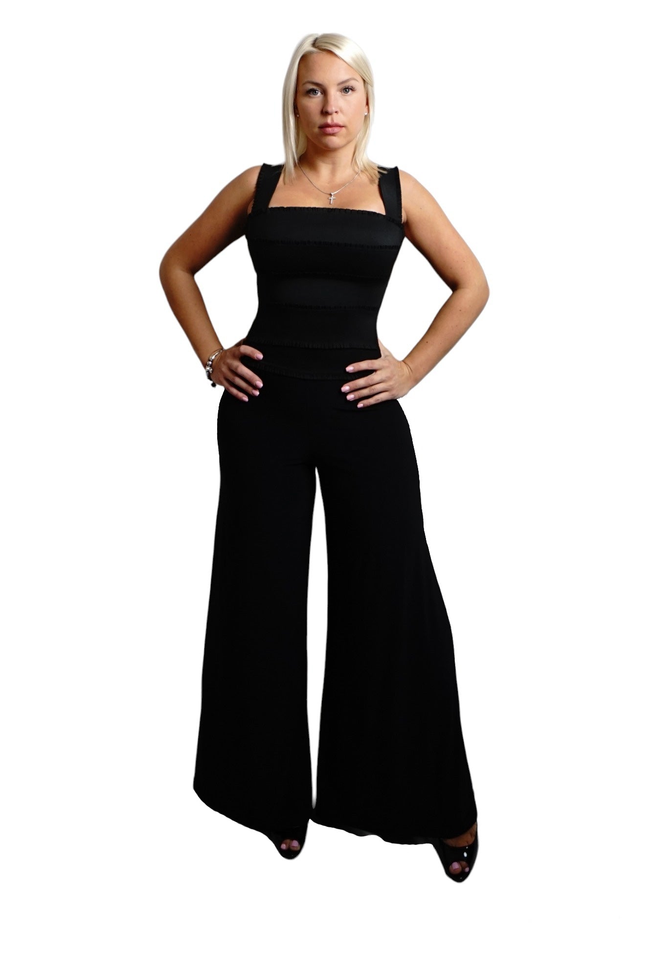 #1018 Black Palazzo Pants